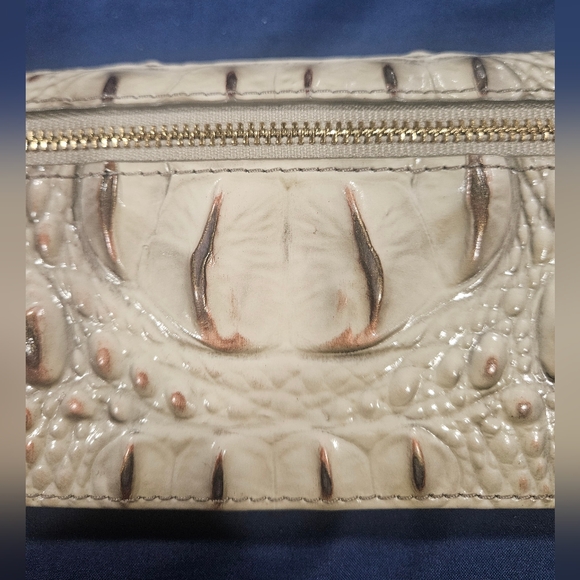 Brahmin Grey Croc-Embossed Ady Wallet with Gold Accent - Picture 9 of 9